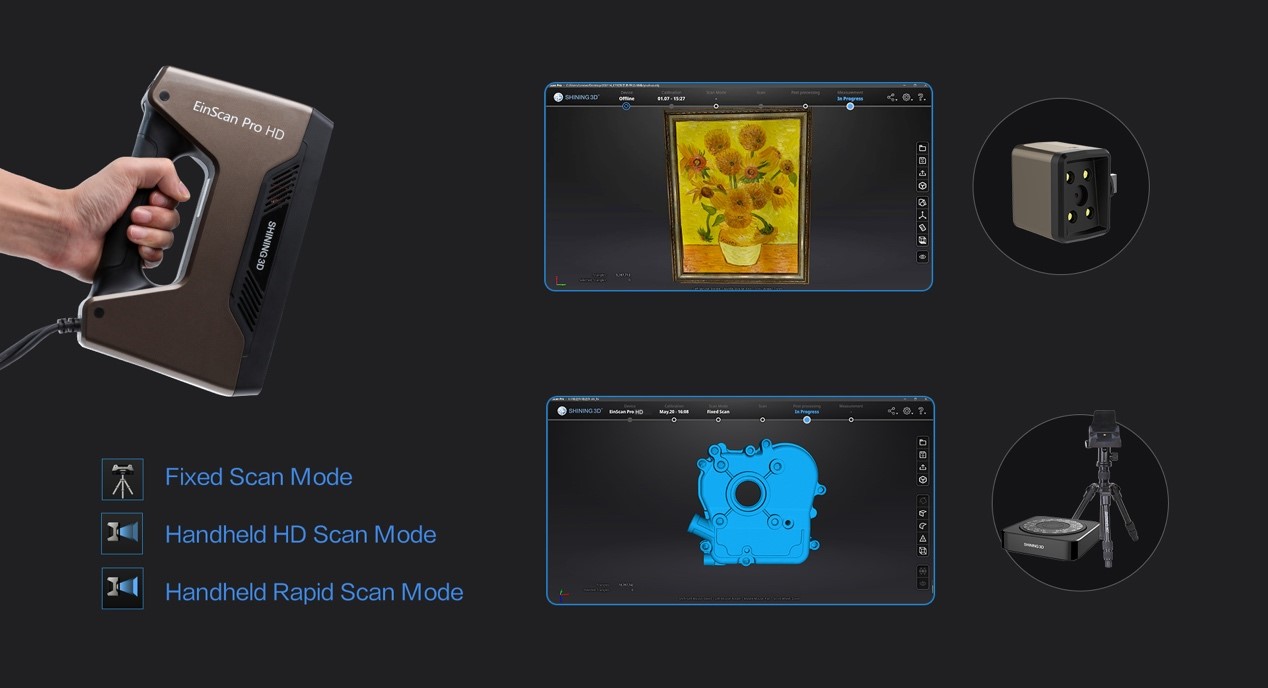 Shining 3D ra mắt máy quét 3D EinScan Pro HD