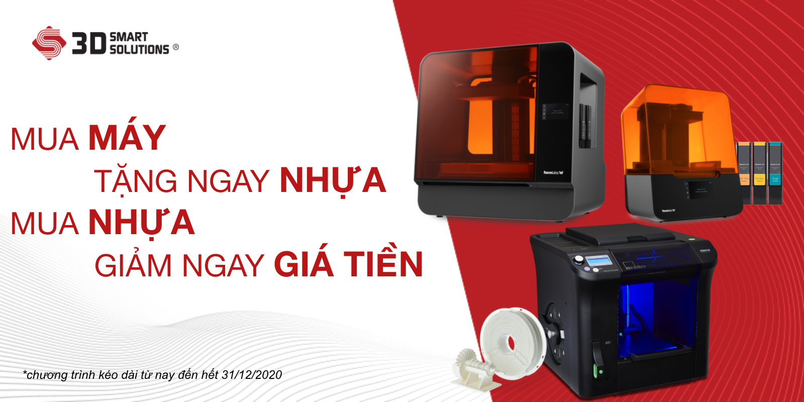 Ưu đãi vật liệu in 3D lớn nhất 2020!