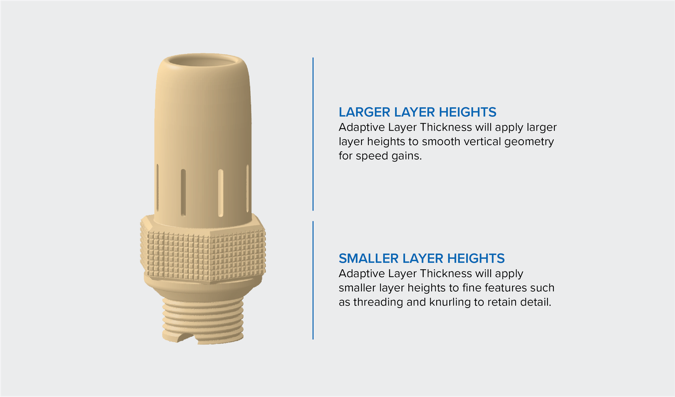 Adaptive Layer Thickness tối ưu cắt lớp in 3d