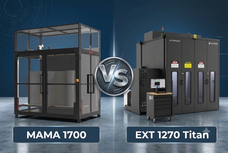 So sánh Máy in 3D MAMA 1700 và EXT 1270 Titan: Đâu là lựa chọn tối ưu cho sản xuất khổ lớn?