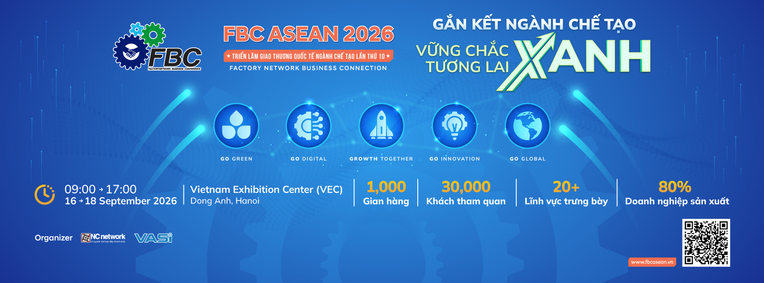 Banner Triển lãm Quốc tế FBC ASEAN Hanoi 2026