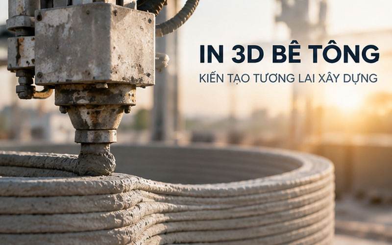 Máy in 3D bê tông( máy in 3D xây dựng) chất lượng